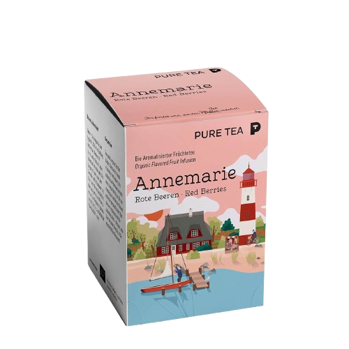 Pure Tea Pyra Pack. Annemarie Rote Beeren - Bio aromatisierter Früchtetee.