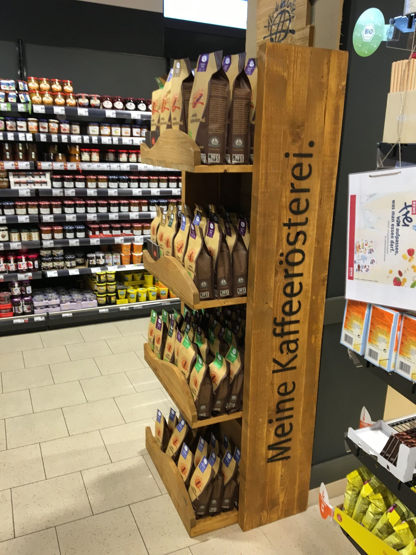 Verkaufsregal Mondo del Caffè / Feinkostläden, Einzelhandel