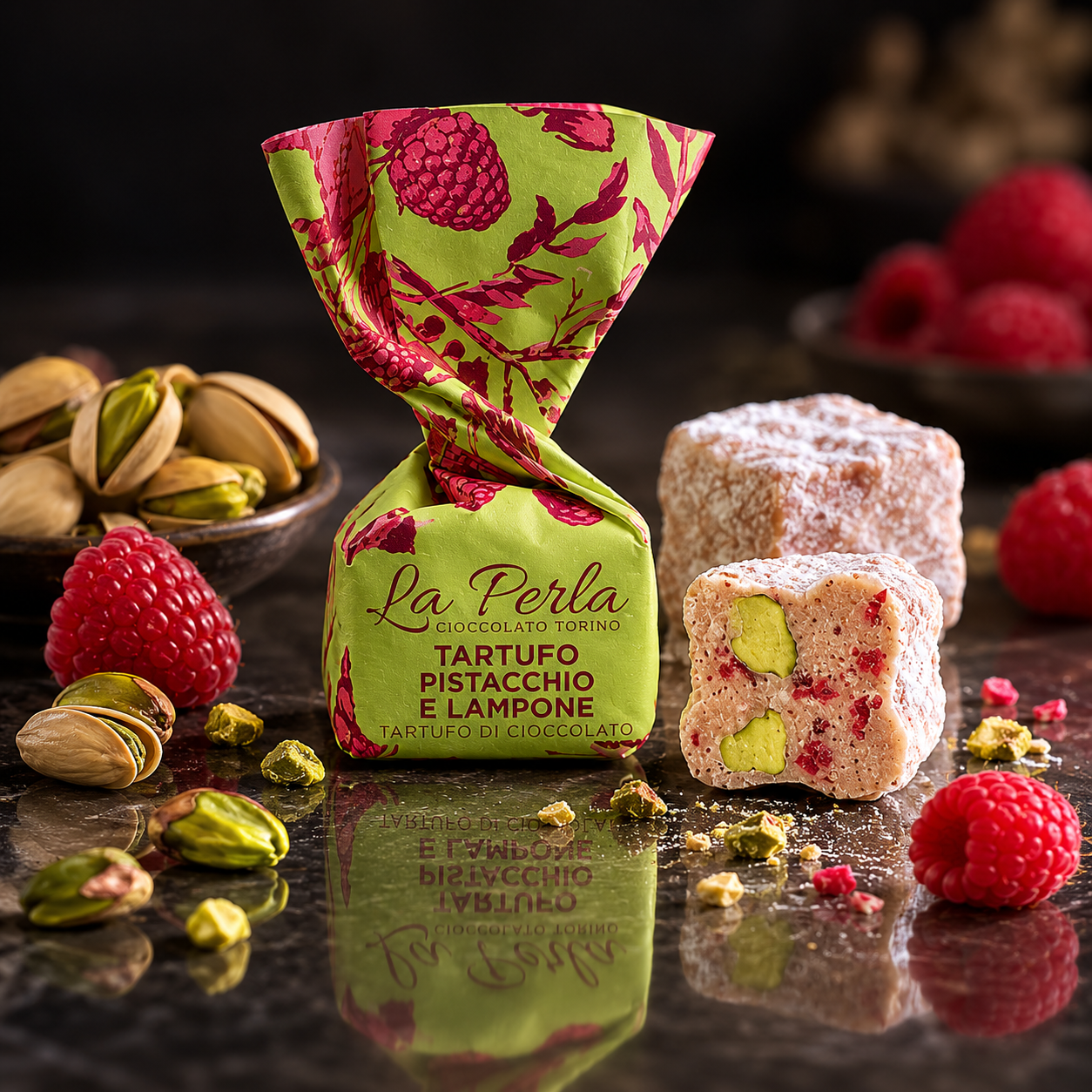 Pistacchio e Lampone