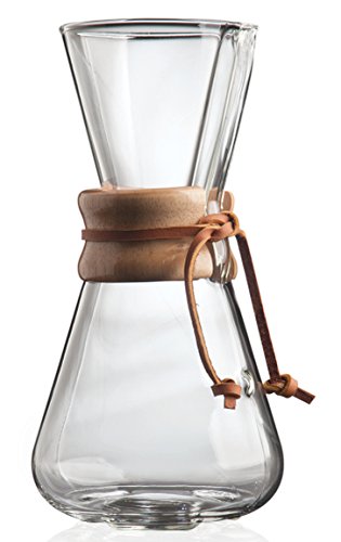 Chemex Kaffeebereiter mit Holzmanschette