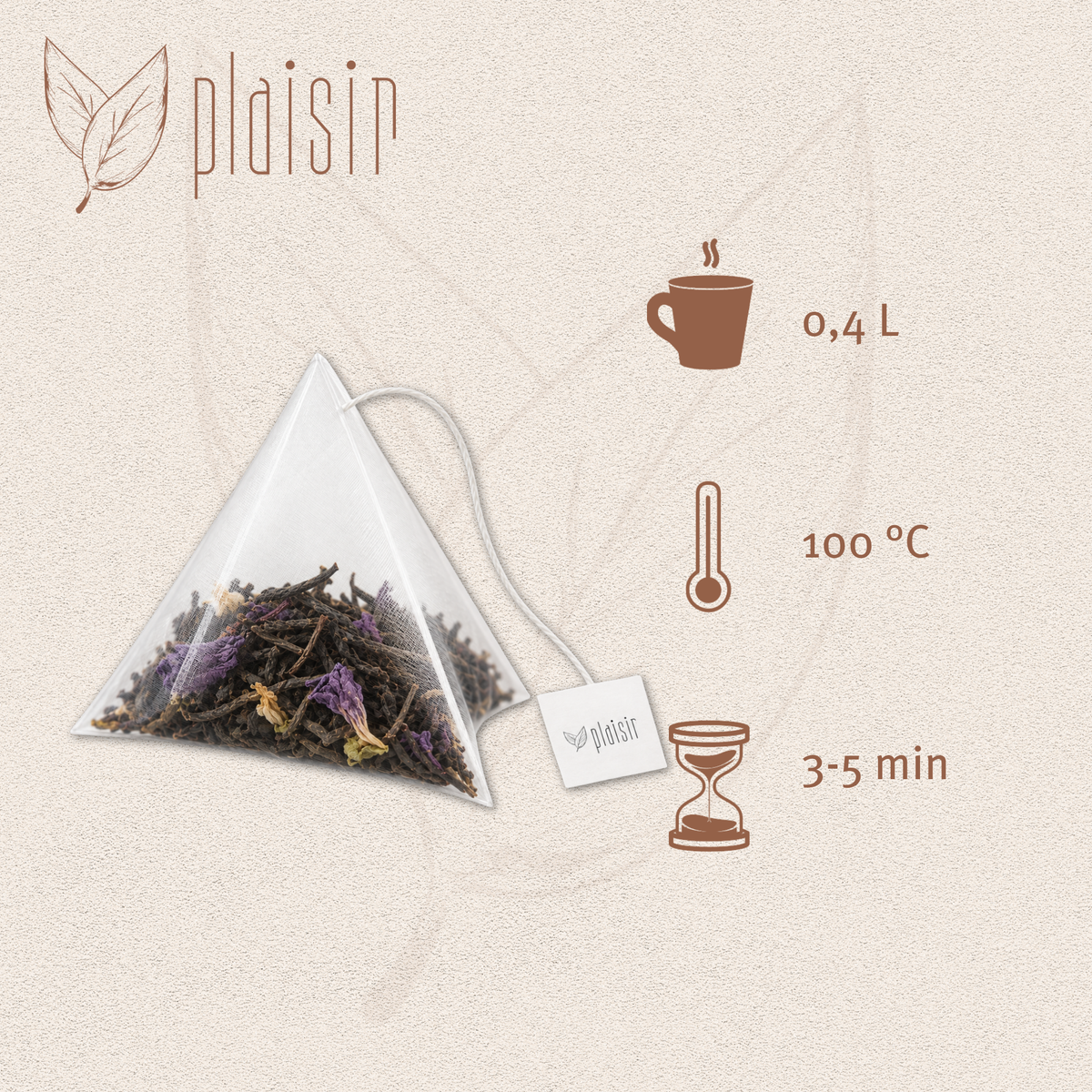Plaisir Bio Earl Grey Blue Flower Tee