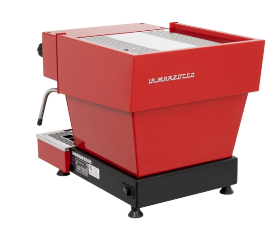 La Marzocco Linea Mini R rot hintere Ansicht Siebträgermaschine