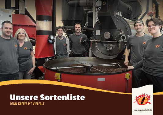 Mondo del Caffè Sortenliste