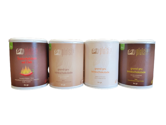 Drinking chocolate tasting set