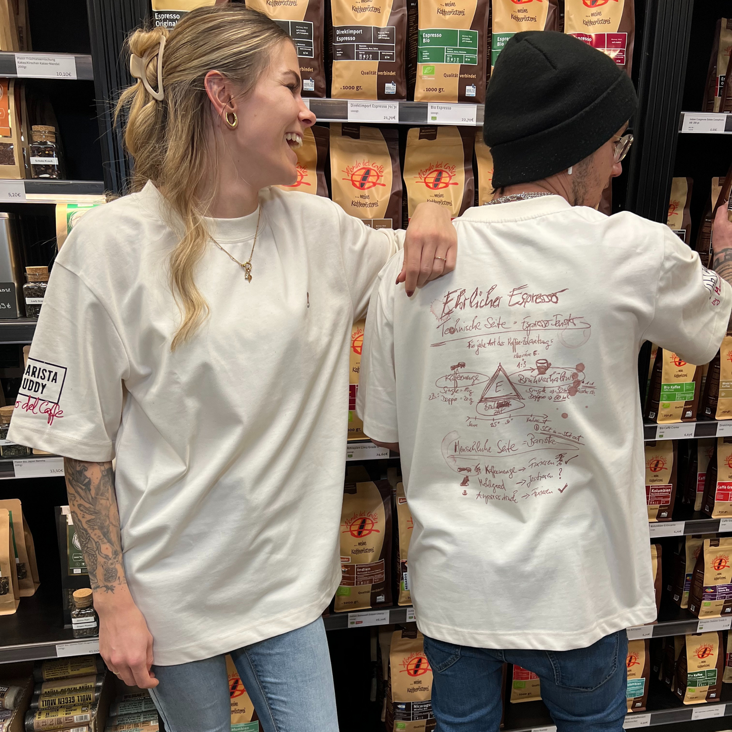 Barista Buddy x Mondo del Caffè – Regards Oversize T-Shirt