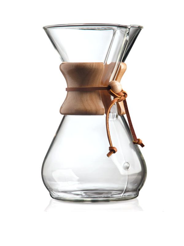 Chemex Kaffeebereiter mit Holzmanschette