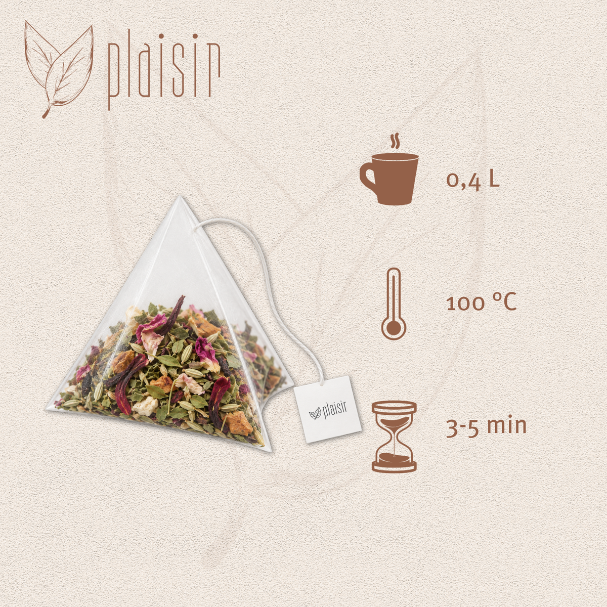 Plaisir Bio Eukalyptus Rose Tee