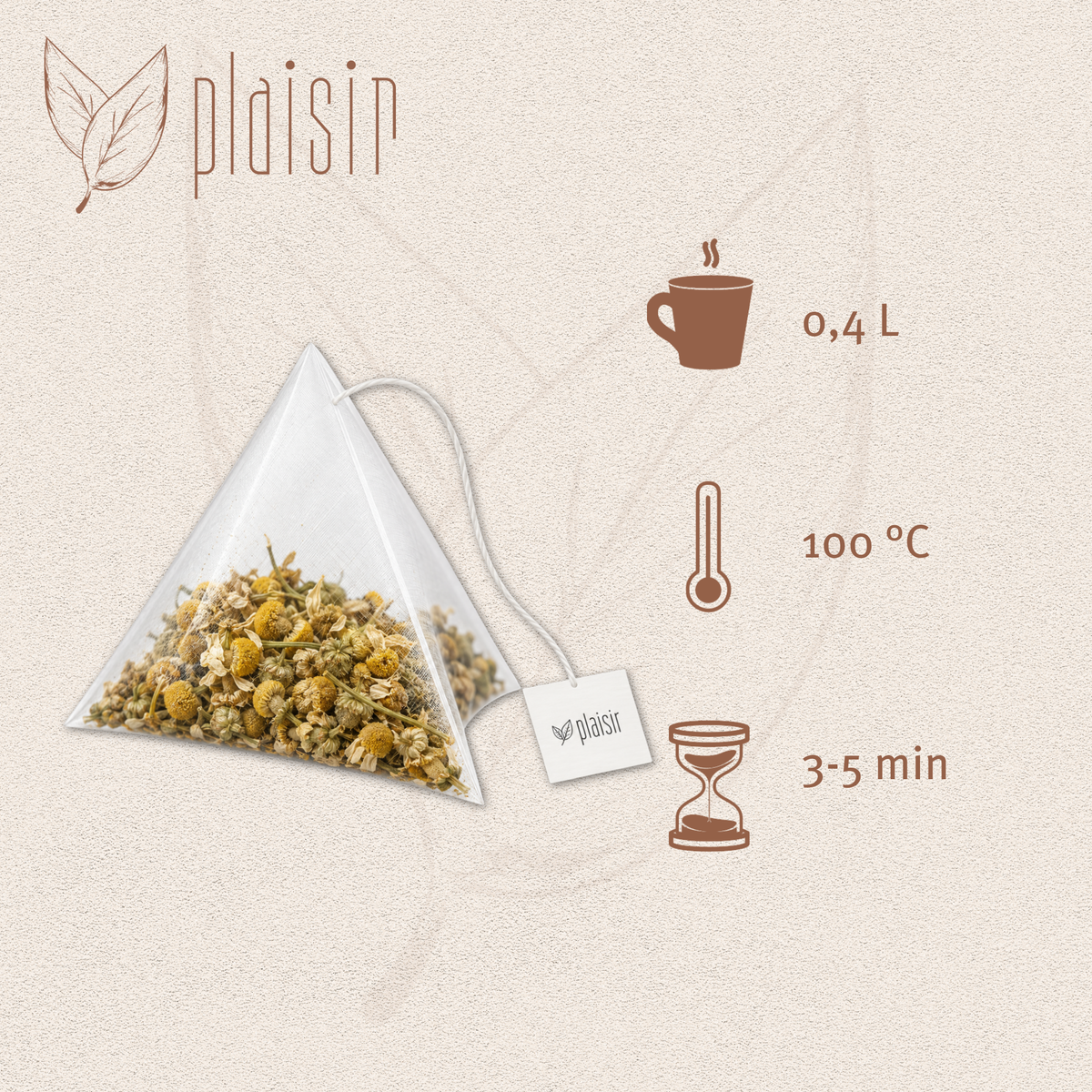 Plaisir Bio Kamille Tee