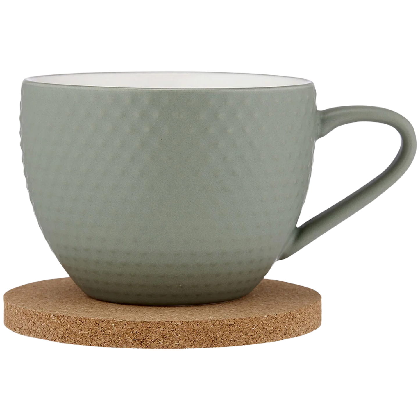 ABODE textured Tasse mit Untersetzer Set