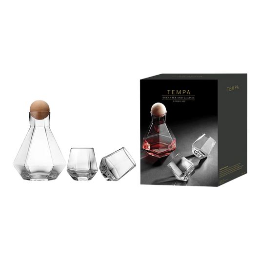 TEMPA Jaxon Set Karaffe mit 2 Gläsern