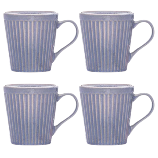 Steinguttasse 400 ml Marguerite 4er-Set