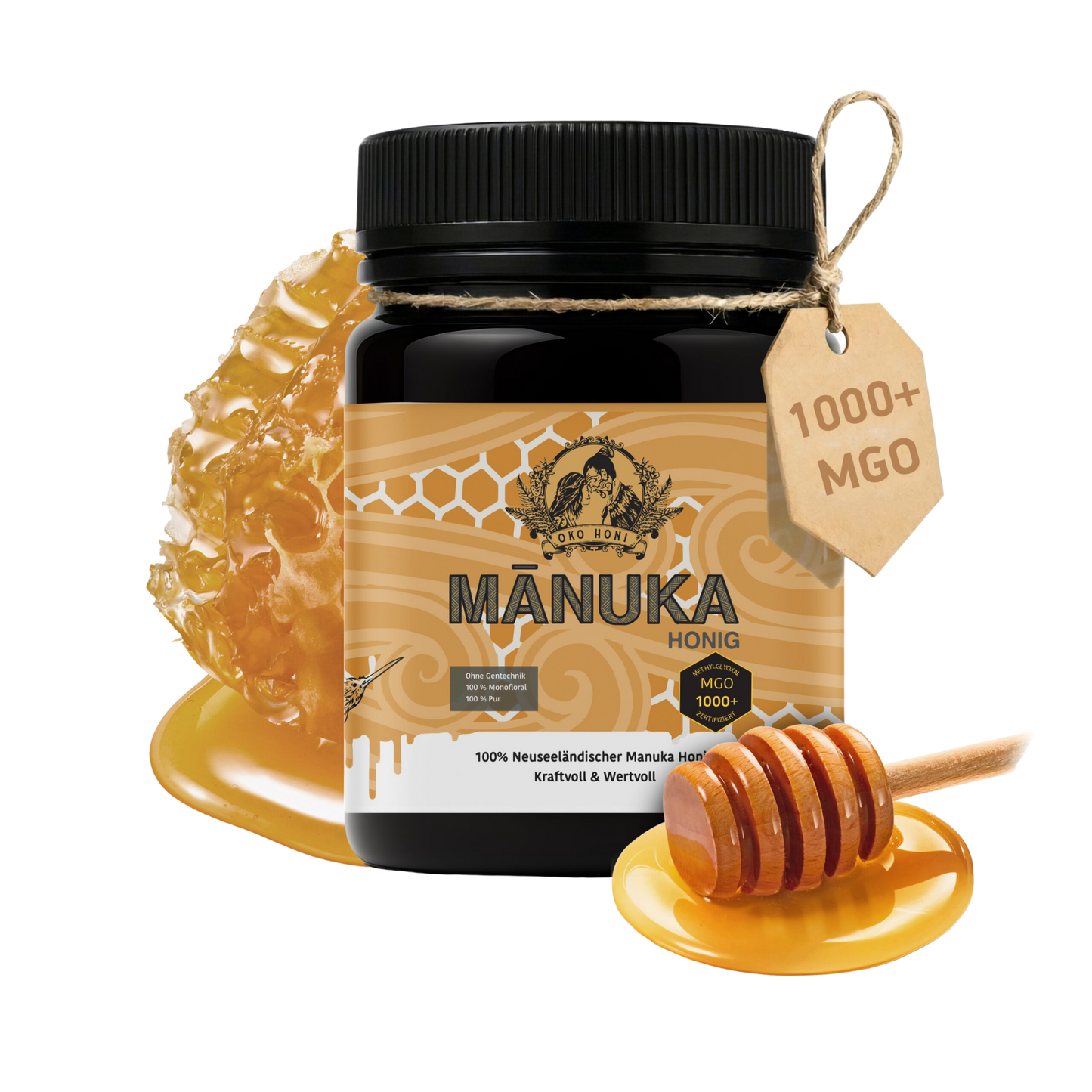 100% Neuseeländischer Manuka-Honig MGO 1000+