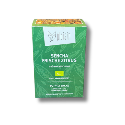Plaisir Bio Sencha frische Zitrus Tee