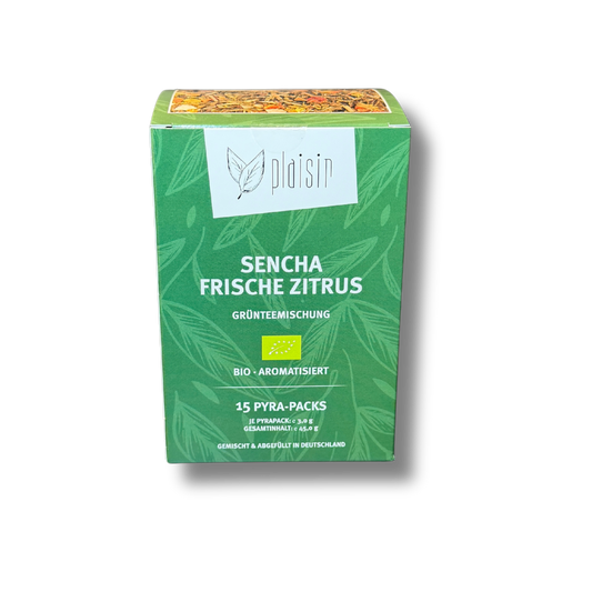 Plaisir Bio Sencha frische Zitrus Tee