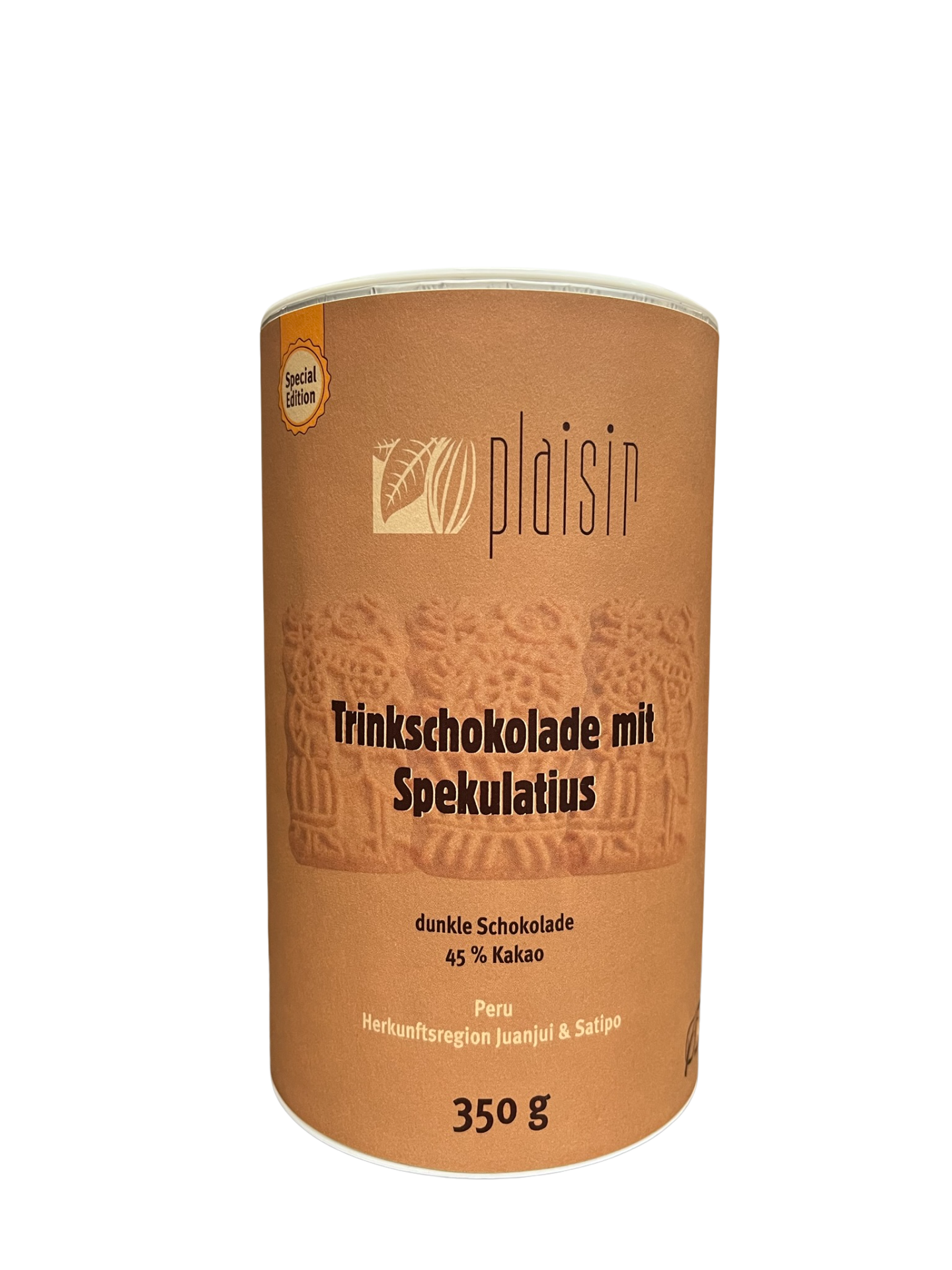 Plaisir Dunkle Bio Trinkschokolade mit Spekulatius