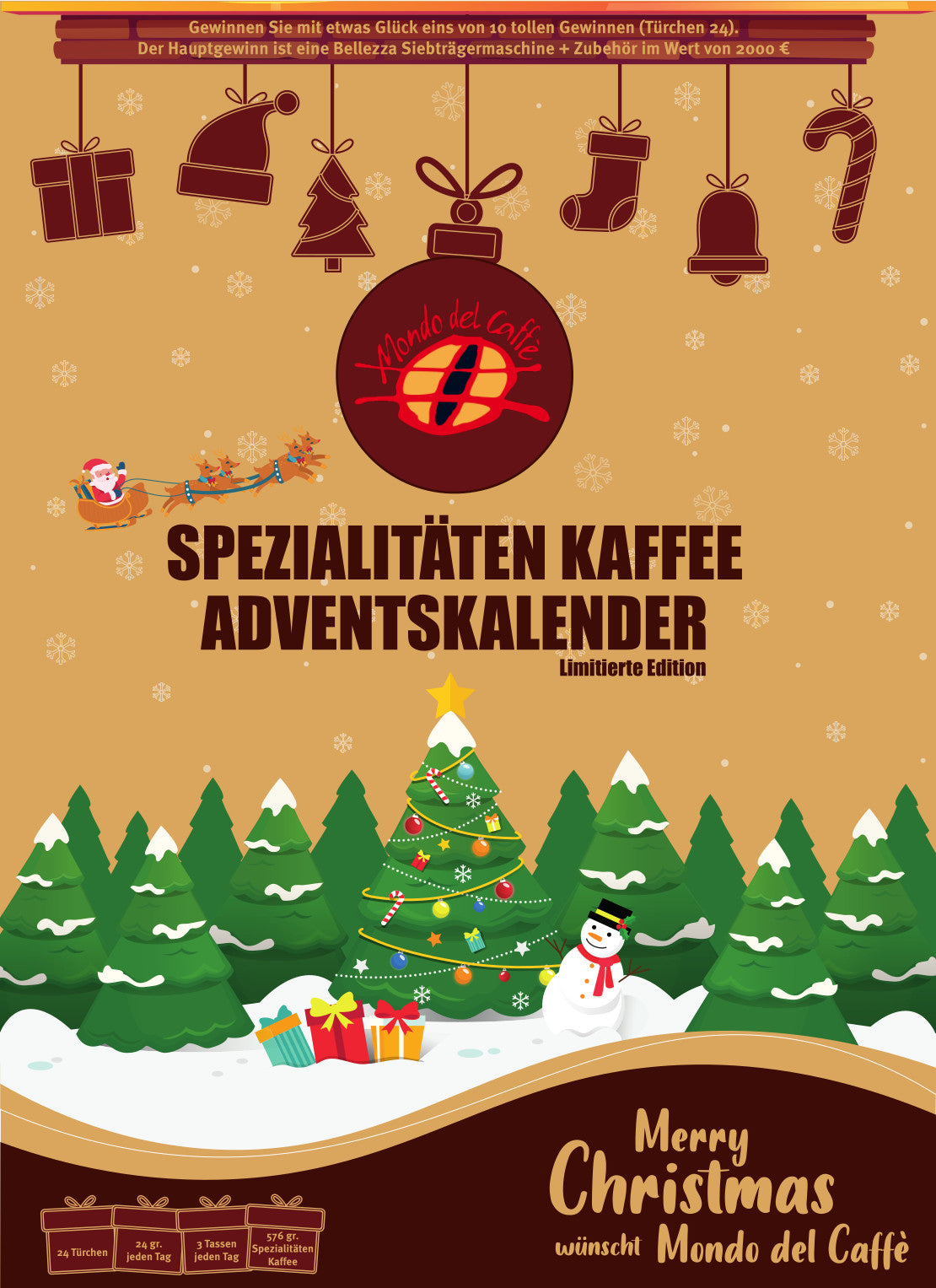 Spezialitätenkaffee Adventskalender 2025