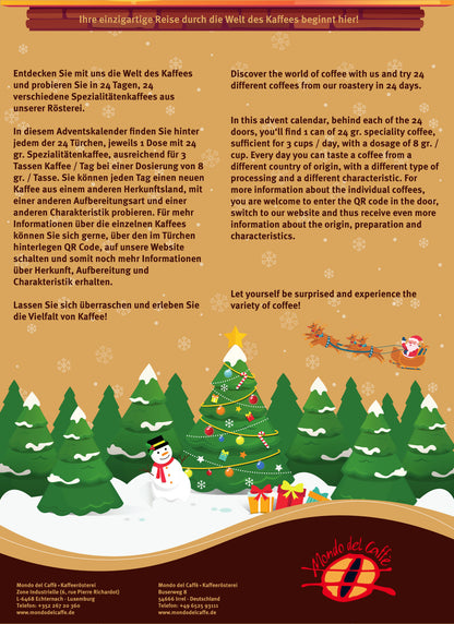 Spezialitätenkaffee Adventskalender 2025